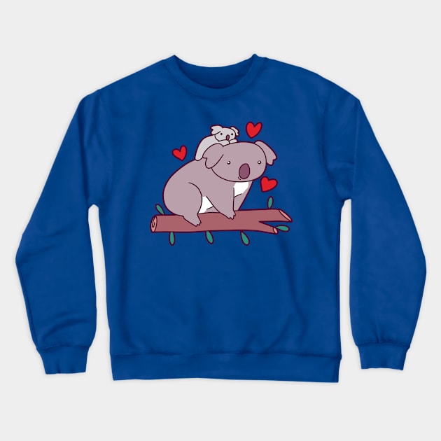 Kawaii Mama and Baby Koala Crewneck Sweatshirt by saradaboru